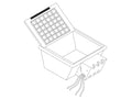 Ventev 239601 Access Floor Box 6dBi Junction Box-RPSMA