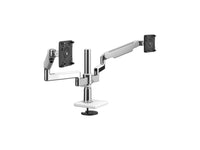 Humanscale X221ETWB M/Flex M2.1 Dual Monitor Arm, 8/Dynamic Links, 12 Post, 100x100mm VESA