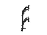 Humanscale X242CTBC M/Flex M2.1 Quad Monitor Arm, Stacked (Two Over Two), 4/Dynamic Links, 24 Post, 100x100mm VESA