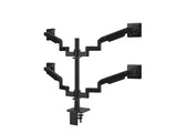 Humanscale X242CTBC M/Flex M2.1 Quad Monitor Arm, Stacked (Two Over Two), 4/Dynamic Links, 24 Post, 100x100mm VESA