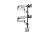 Humanscale X822ETWC M/Flex M8.1 Dual Monitor Arm, Stacked (One over One), 8/Dynamic Links, 24 Post, 100x100mm VESA