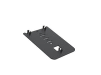 SpacePole VERM400-MN-02 Multigrip Plate for Verifone M400, M424, M440, M450 No Handle, Black, Compatible with Duratilt,