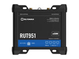 Teltonika RUT951A10P00 Industrial PoE+ cellular router with 4G LTE (CAT4) connectivity, Dual SIM and eSIM; with PSU