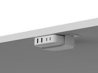 Humanscale NH2CC9WNA NeatHub USB Charging Station, 90 Degree Mount, White