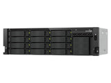 QNAP TS-H1655XEU-RP-8G-US 3U 16-Bay short-depth Rackmount NAS/iSCSI IP-SAN, 12 x 3.5 SATA + 4 x E1.S, Intel Atom C5125 8C 2.8GHz, 8GB RAM,2 x 2.5GbE ,1 x 10GBASE-T ,2 x