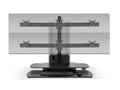 HAT Design Works 1TCH-3/3-SLV One Touch 3 over 3, Silver, holds 0-25 lbs center, 0-15 lbs wings, up to 24, Clamp/Rail mount