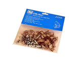 Chatsworth 76544-702 Clik-Nut Hardware Kit, #12-24 Cage Nuts and Screws, 250 Count, Black Zinc