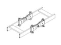 Chatsworth 10489-701 Vertical Swivel Splice Kit 3/8 x 1 1/2IN; Black