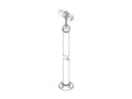 Chatsworth 10684-704 Tall Pipe Stand; 2INW x 13INH; Black