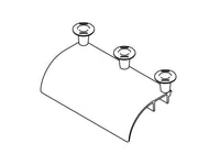 Chatsworth 12100-E07 Cable Runway Radius Drop, Cross Member; Glacier White