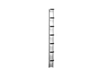 Chatsworth 11374-708 Single-Sided Wide Vertical Cabling Section; 6INW x 9INH x 6.38IND; Black