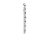 Chatsworth 11730-502 Single-Sided Narrow Vertical Cabling Sections; 3.65INW x 6.5INH x 6.38IND; Clear