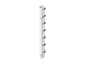 Chatsworth 11730-503 Single-Sided Narrow Vertical Cabling Sections; 3.65INW x 7INH x 6.38IND; Clear