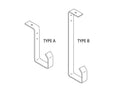 Chatsworth 11322-112 J-Hook Ceiling Cable Bracket; 12INH x 3IND; Gray