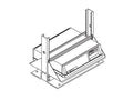 Chatsworth 11349-223 Equipment Tie-Down Bracket; 23INW; White