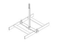 Chatsworth 12362-018 Cable Runway Center Support Kit; 19.2INW; Gold