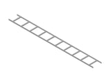 Chatsworth 14300-112 Adjustable Cable Runway; 1.5IN H x 12IN W x 119.5IN L (38 mm x 305 mm x 3035 mm);Gray