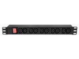 Chatsworth 15644-117 Power Strip, 0U, Basic, 16A, 250V, Vertical, (24) Universal Outlets, Circuit Breaker, Surge, IEC 16
