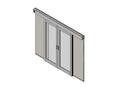 Chatsworth 32780-E03 Aisle Containment Single Door Assembly, Left- Hand, Clear Frame, Glacier White, 87.8IN (2231 mm) W x 5.4IN (137 mm) L x 88.5IN (2248 mm) H