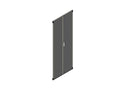 Chatsworth 39861-E11 Double Perforated Metal Rear Door for ZetaFrame Cabinet; for 42U x 27.6INW (700 mm) Cabinet; Glacier White