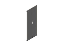 Chatsworth 39861-E11 Double Perforated Metal Rear Door for ZetaFrame Cabinet; for 42U x 27.6INW (700 mm) Cabinet; Glacie