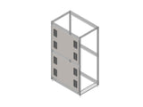 Chatsworth 39774-EAL Side Panel with Grommets for ZetaFrame Cabinet; for 48U x 39.4IND (1000 mm) Cabinet; 8 Cable Openin