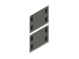 Chatsworth 39774-EAL Side Panel with Grommets for ZetaFrame Cabinet; for 48U x 39.4IND (1000 mm) Cabinet; 8 Cable Openin