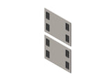 Chatsworth 39774-EAL Side Panel with Grommets for ZetaFrame Cabinet; for 48U x 39.4IND (1000 mm) Cabinet; 8 Cable Openin