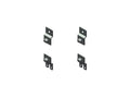 Chatsworth DF0063-000000-401 Mounting Bracket Kit for RMR Standard Wall-Mount Enclosure; Stainless Steel