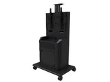 iCart RPS-800S Mobile cart supports a single displays up to 75 (40 max display height). Includes 9RU and 15D rack, adjus