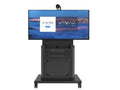 iCart RPS-800S Mobile cart supports a single displays up to 75 (40 max display height). Includes 9RU and 15D rack, adjustable video camera shelf, one interior shelf