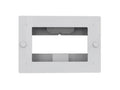 iCart NEATPAD-WMP Neat Pad in-wall mount. Gloss white, can be used in pre or post construction walls. TAA Compliant.