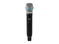 Shure SLXD2+TA/B87A=-G57 SLXD2+ Digital Handheld Transmitter with Beta 87A Microphone Cartridge (condenser, supercardioid), Bluetooth remote monitoring and control