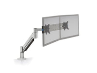 HAT Design Works 7000-SWITCH-1000-NM-124 7000 Series Heavy Duty Flat Panel Arm with switch brachet, PC Silver, no mount