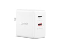 Lenovo G0A6065WUS Dual USB-C 65W GaN Power Adapter - White