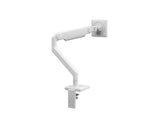 Humanscale M21HBTWC M2 Pro Monitor Arm for Single Monitor, White with White Trim and VESA Plate, Clamp Mount