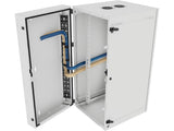 Vertiv GL48WMCMM-W-SC-AF-CM WM Premium 25Ux24x32 Fan Gray - Nominal concentric conduit knockouts on top, bottom, and back of rear section