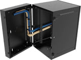 Vertiv GL36WMCMP-B-SC-00-CM WM Premium 19Ux24x32 Gray - Reversible mounting for left-hand or right-hand opening - Provisions on top and bottom for fan assembly