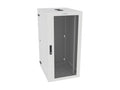 Vertiv GL48WMCMP-W-SH-AF-00 WM Premium 25Ux24x32 Fan Gray - Offset mounting rails create nearly 3.5 in of dedicated cable management space between the rail and side
