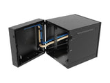 Vertiv GL24WMCMP-B-SH-00-CM WM Premium 12Ux24x32 Gray - Offset mounting rails create nearly 3.5 in of dedicated cable management space between the rail and side