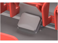 Oberon 1020-12125-C Skybar NEMA 4X Plastic Wi-Fi Access Point Enclosure with Translucent Screw-on Cover, 16.3INH x 14.4INW x 5.5IND (413 mm x 365 mm x 140 mm), Light Gray