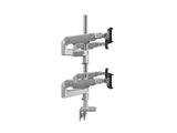 Humanscale X82SFTBC3622FTB MFlex M8 Arms - Dual Bracket for 2 Monitors - Silver - 12/Dynamic - Standard Tilt - Standard