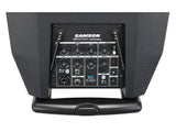 Samson SAXP310W-K All-in-one portable PA system that weighs 27.5lb; Internal rechargeable lithium ion battery for up to 12 hours of continuous use