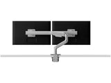 Humanscale M82SB2GC M8 Pro Dual Monitor Arm, Crossbar, Angled/Dynamic Links, Grey 100x100mm VESA
