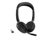 Jabra 36699-999-999 Evolve3 65 Flex MS, Link390a, Black