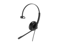 Yealink UH34 (1308014) Mono (monaural) USB headset, boom microphone, noise canceling, headband, HD voice, Teams, leather ear cushion.