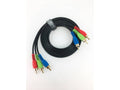 Axiom 3RCACVMM06-AX 3-RCA Component Video Cable 6ft, Black