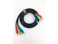 Axiom 3RCACVMM06-AX 3-RCA Component Video Cable 6ft, Black