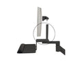 HAT Design Works 8131-52-10-104 Monitor Arm Keyboard Adapter, Black, 8136, 8137, and 8138 Keyboard Tray Compatible