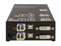 Black Box ACX1T-22-SM Compact KVM Extender Transmitter - Dual-Monitor, (2) DVI-D, (2) USB Type-B, (2) Singlemode Fiber
